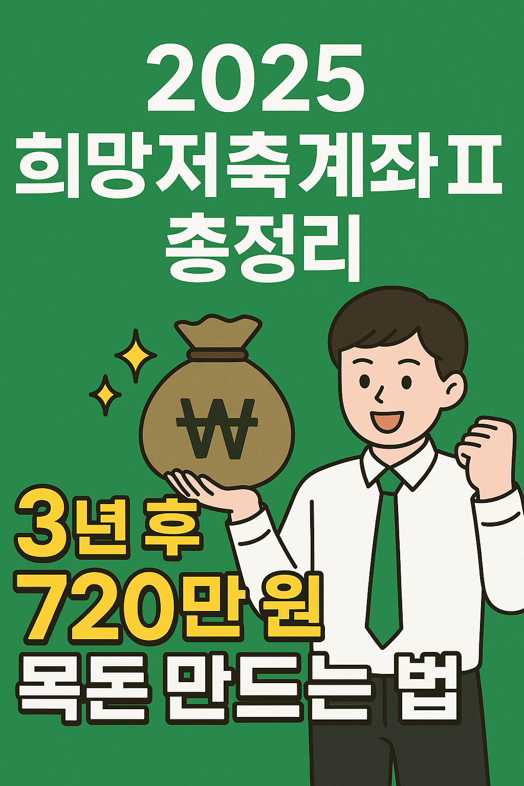2025 희망저축계좌Ⅱ 완벽정리! 3년 동안 꾸준히 저축하면 최대 720만 원 목돈을 만들 수 있는 방법을 알려드립니다. 가입 조건, 지원 혜택, 신청 방법까지 한눈에 확인하세요.