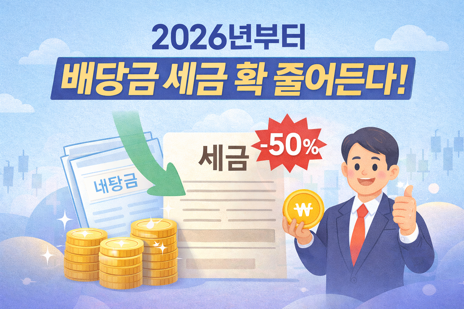 2026년부터 배당금 세금 확 줄어든다!