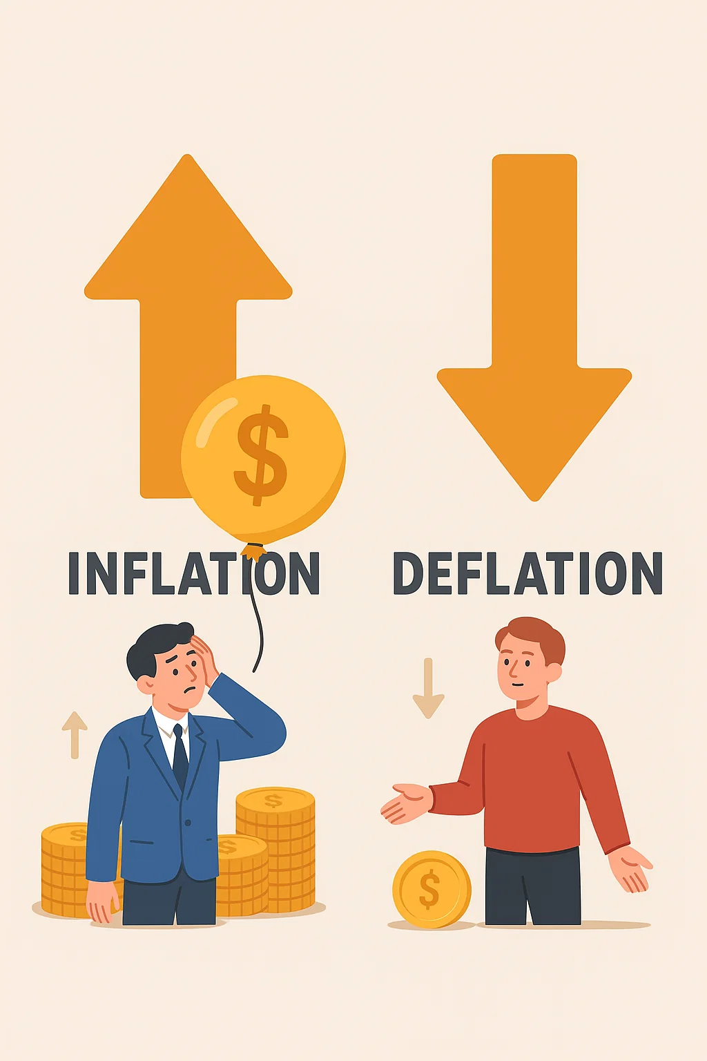 상승, 하락 표시사진