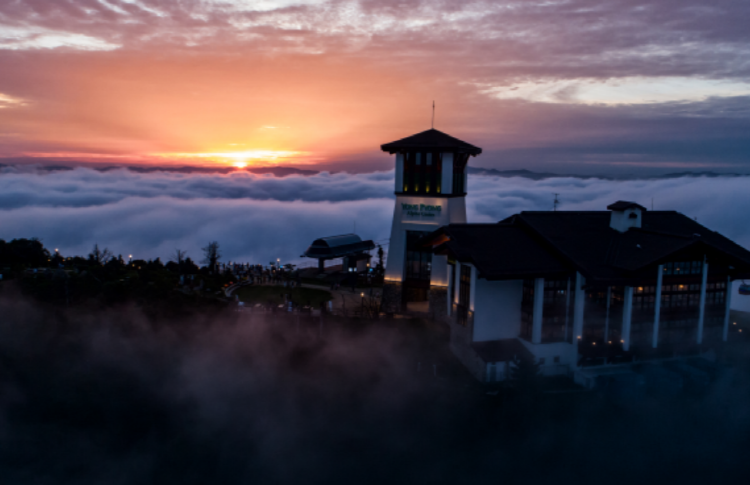 발왕산 케이블카 정상