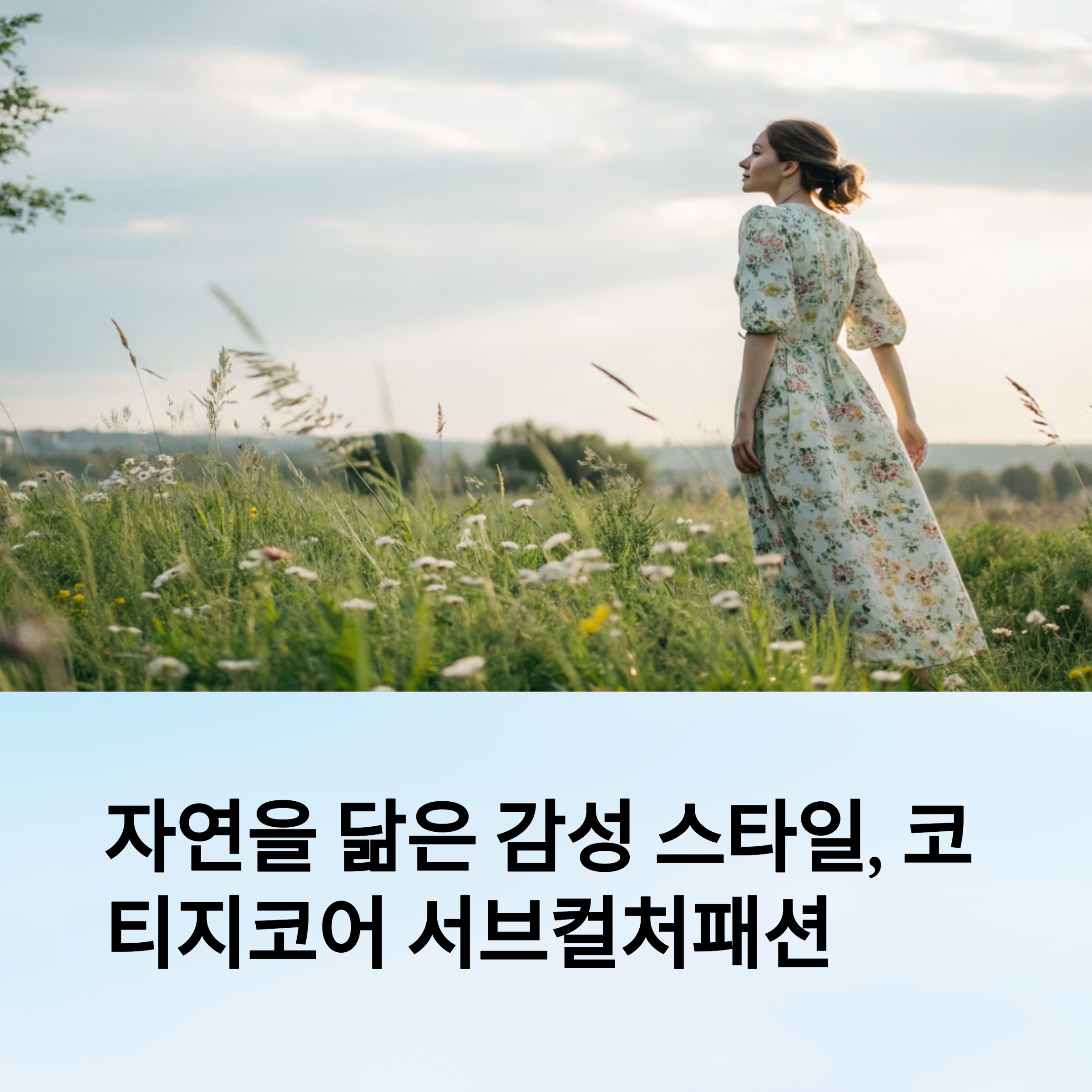 코티지코어(Cottagecore) 서브컬처패션 – 자연을 닮은 감성 스타일