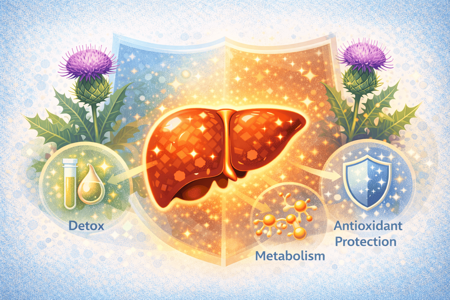 밀크씨슬 성분분석 (실리마린, 간세포, 항산화)