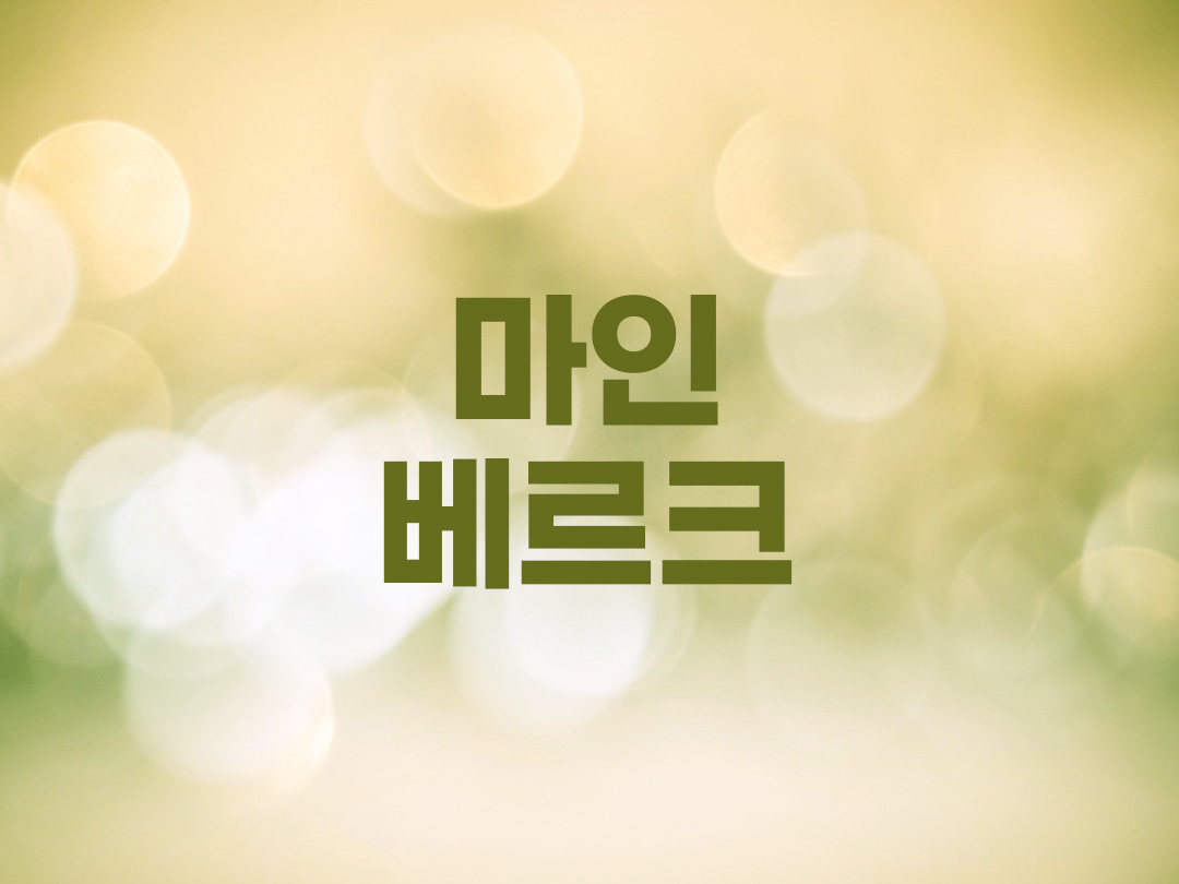 마인베르크 천주교 남자세례명