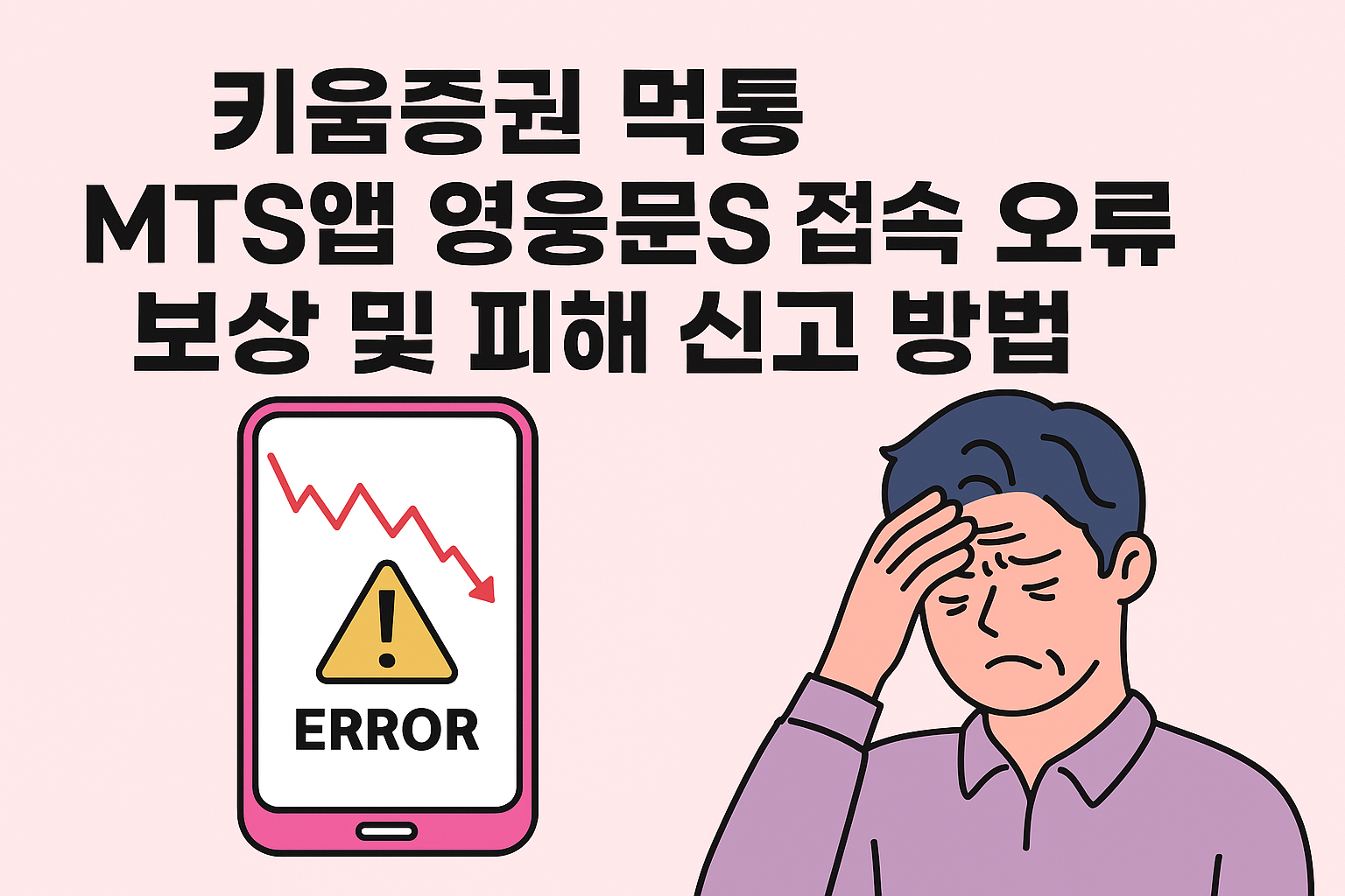 키움증권 먹통, MTS 앱, 영웅문S 접속 오류, 보상 및 피해 신고 방법