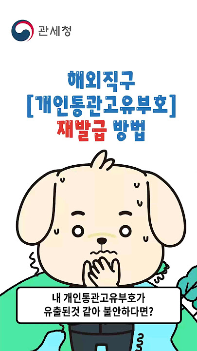 통관번호 재발급 완벽 가이드
