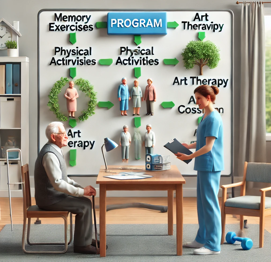 국가치매관리센터의 역활에 관련한 사진