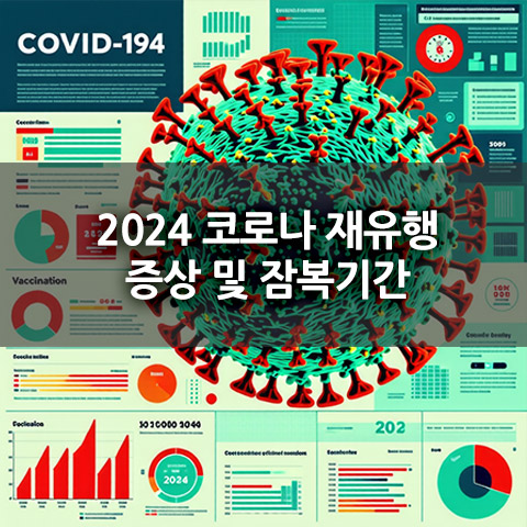 2024 코로나 재유행 증상 및 잠복기간
