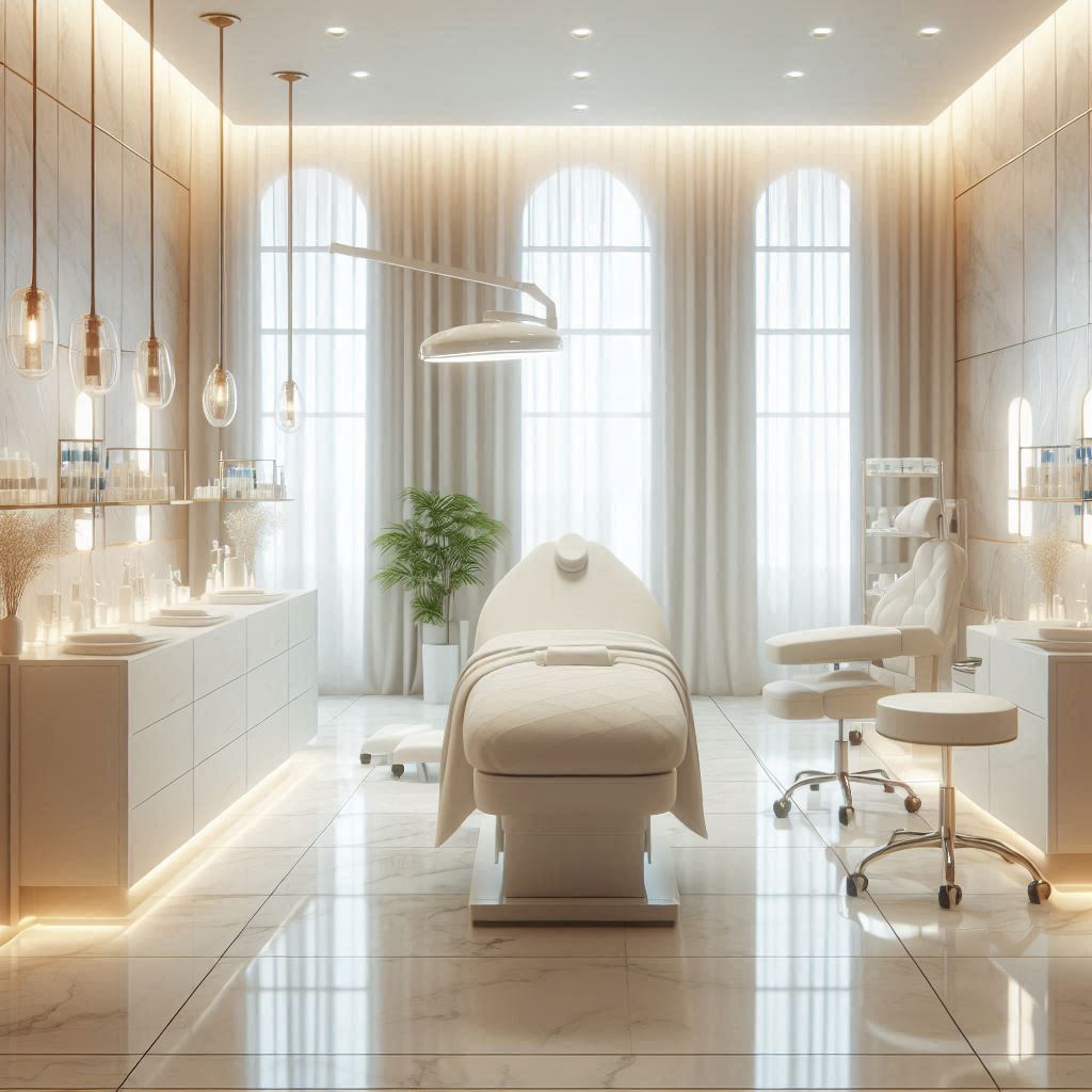 피부,체형관리 샵 배경