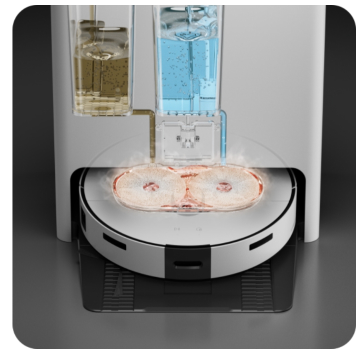 삼성 스마트싱스 앱에서 로봇청소기를 관리하는 화면