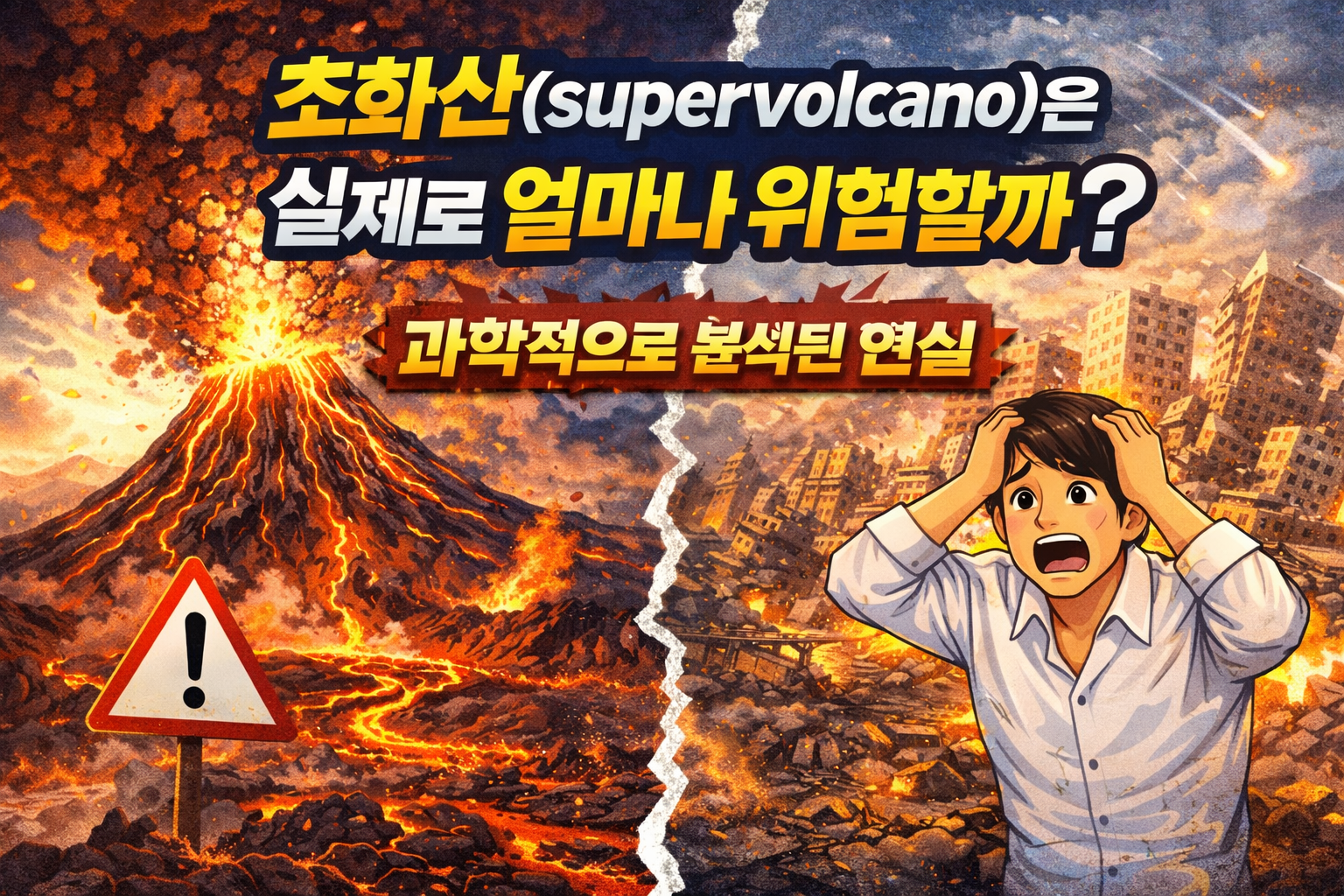 초화산은 얼마나 위험할까 인류 멸망설의 진실