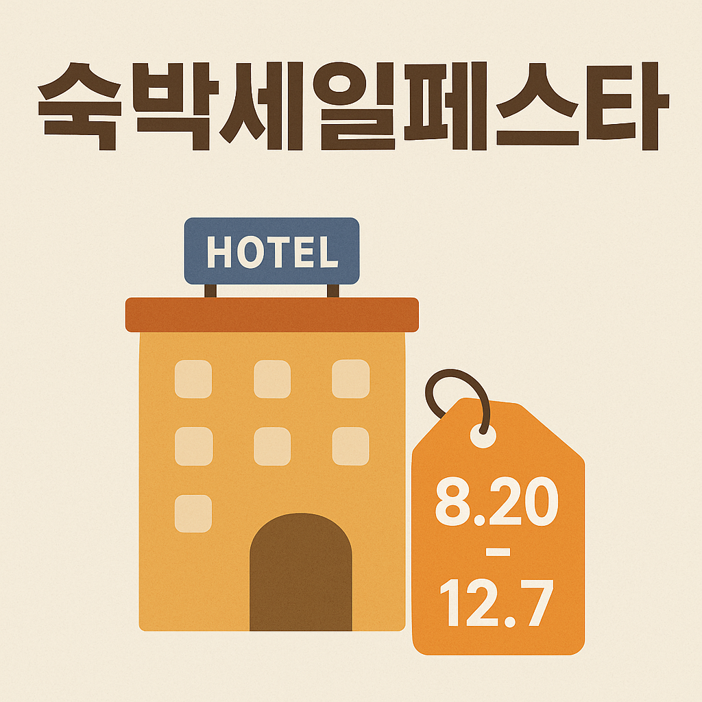 숙박세일페스타: 2025-08-20 ~ 2025-12-07(편별&middot;플랫폼별 상이)