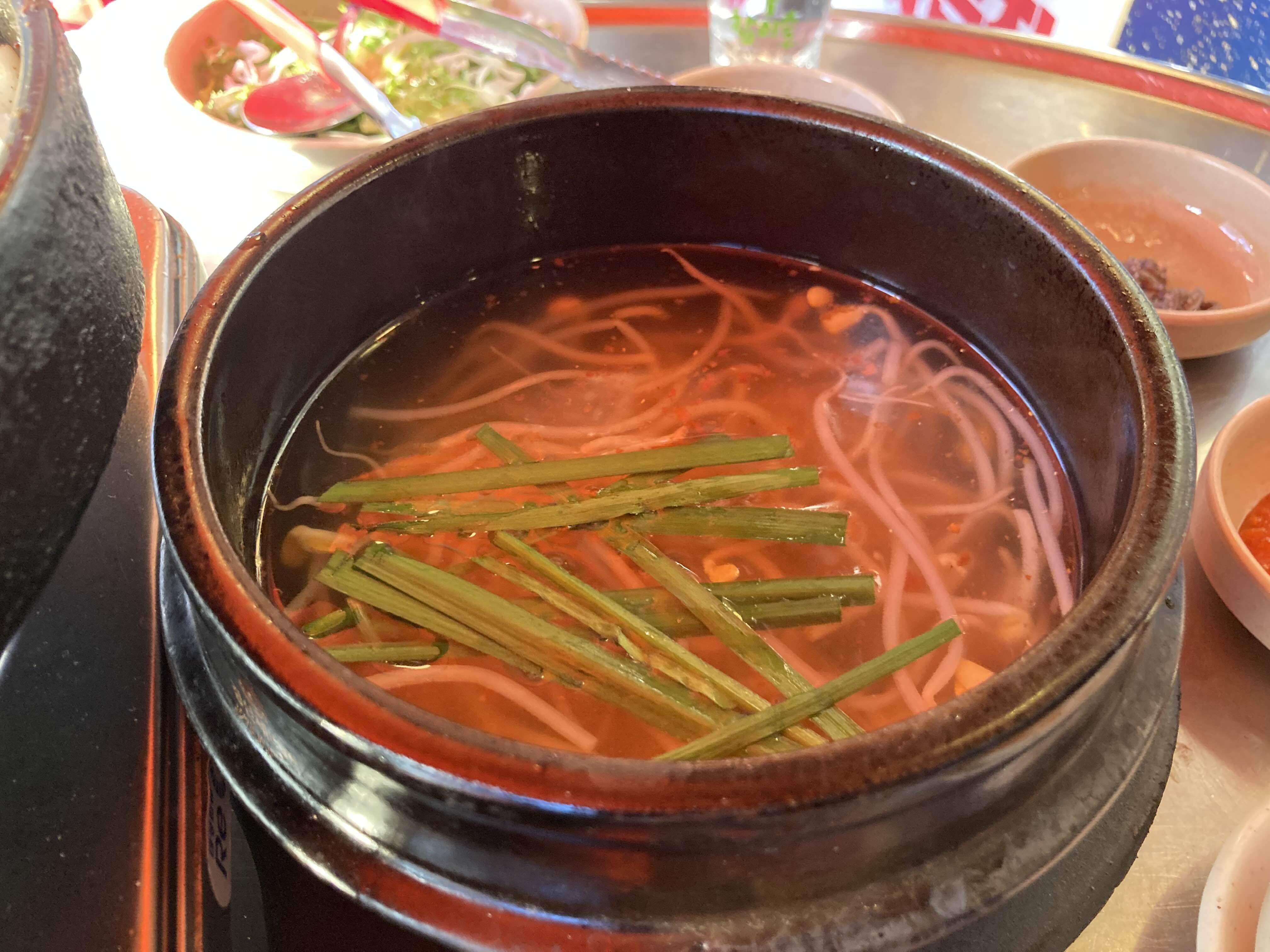 신촌황소곱창 서비스 콩나물국