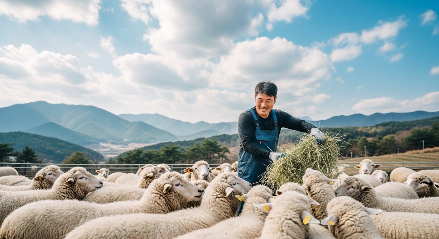 초등학교 여름방학 대관령 양떼목장