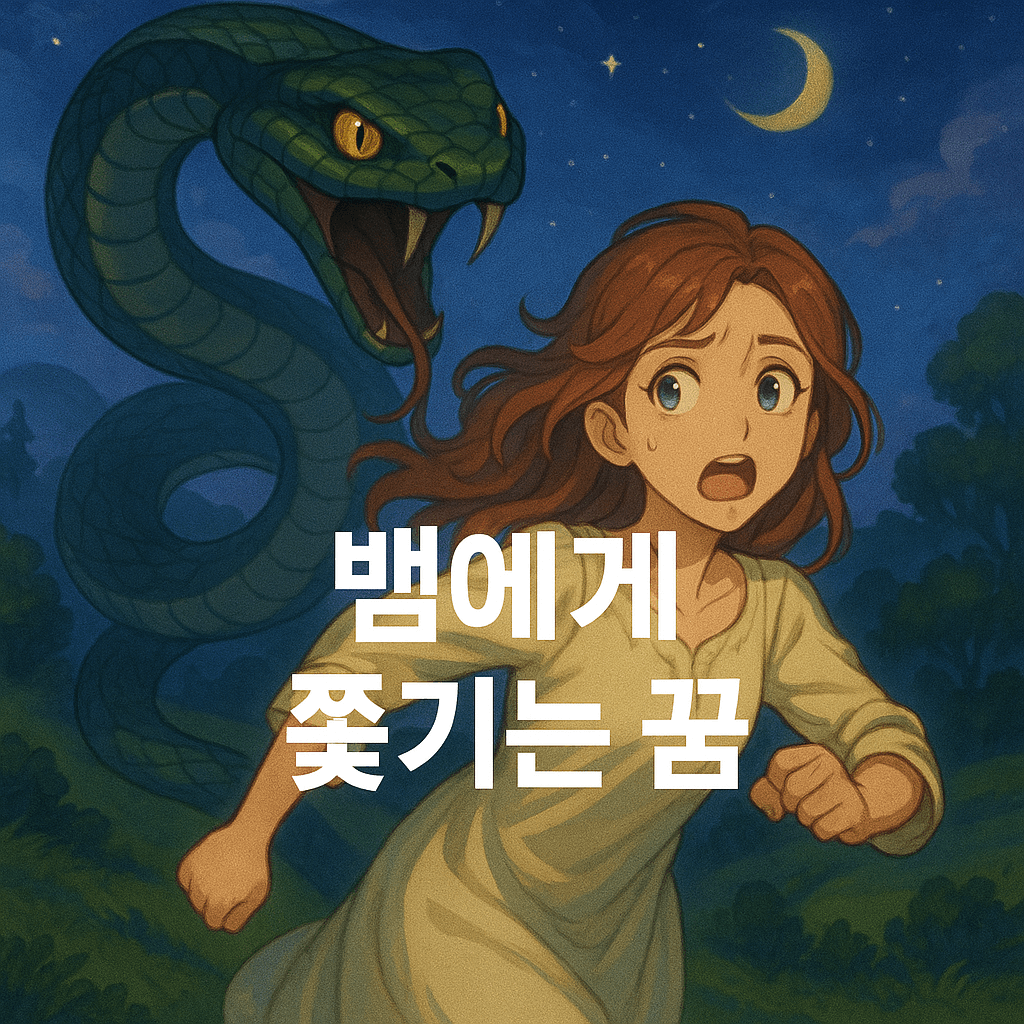 뱀에게 쫓기는 꿈 해몽