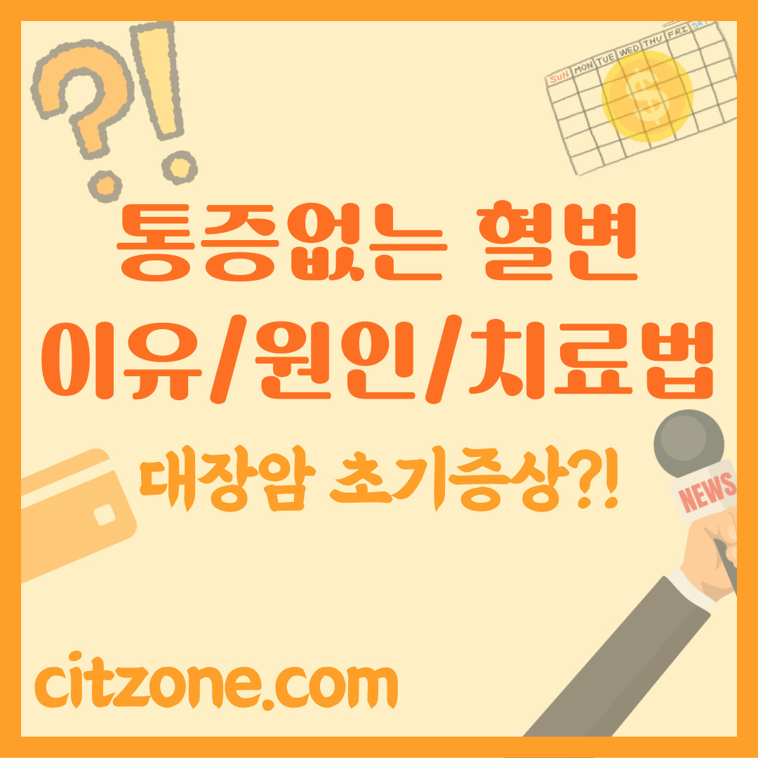 통증 없는 혈변의 원인/이유? 대장암부터 치핵까지 정밀 분석 및 치료법 썸네일