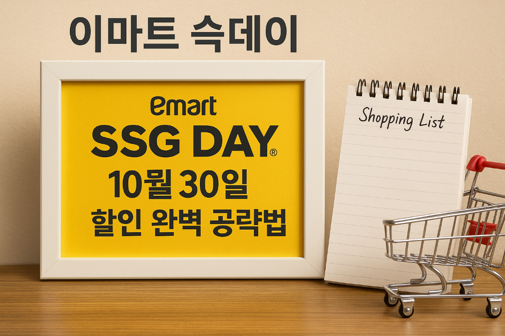 이마트 쓱데이 10월 30일 할인 완벽 공략법