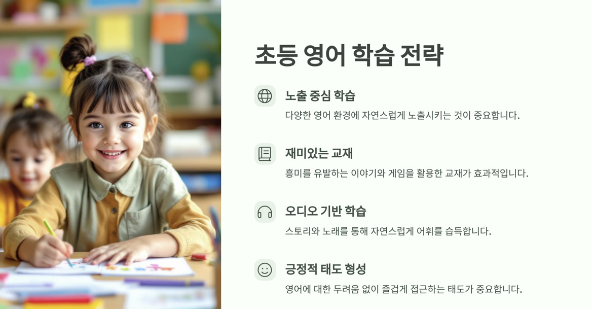 초등 영어 학습 전략