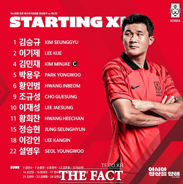 한국대튀니지-축구경기