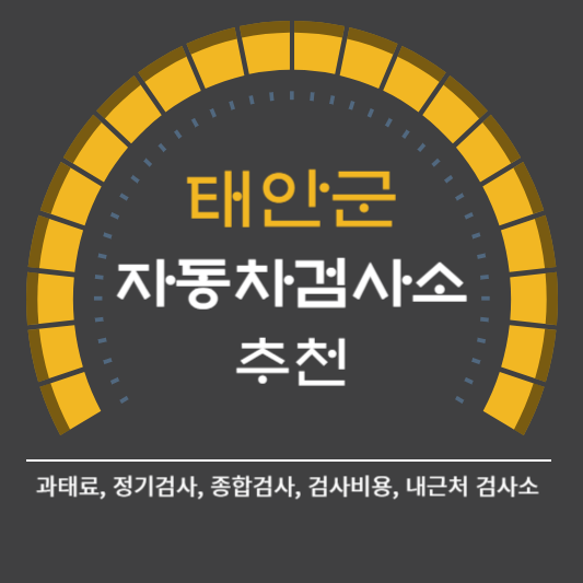 태안군 자동차 검사소 예약 BEST5 ❘ 검사비용 영업시간 토요일 준비물 총정리