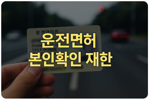 운전면허증 갱신기한 경과시 제한(진위확인, 형평성, 본인확인)