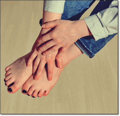 하지 정맥류 장애 여성