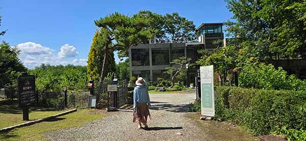 충주 WEDGE52 카페 입구 전경