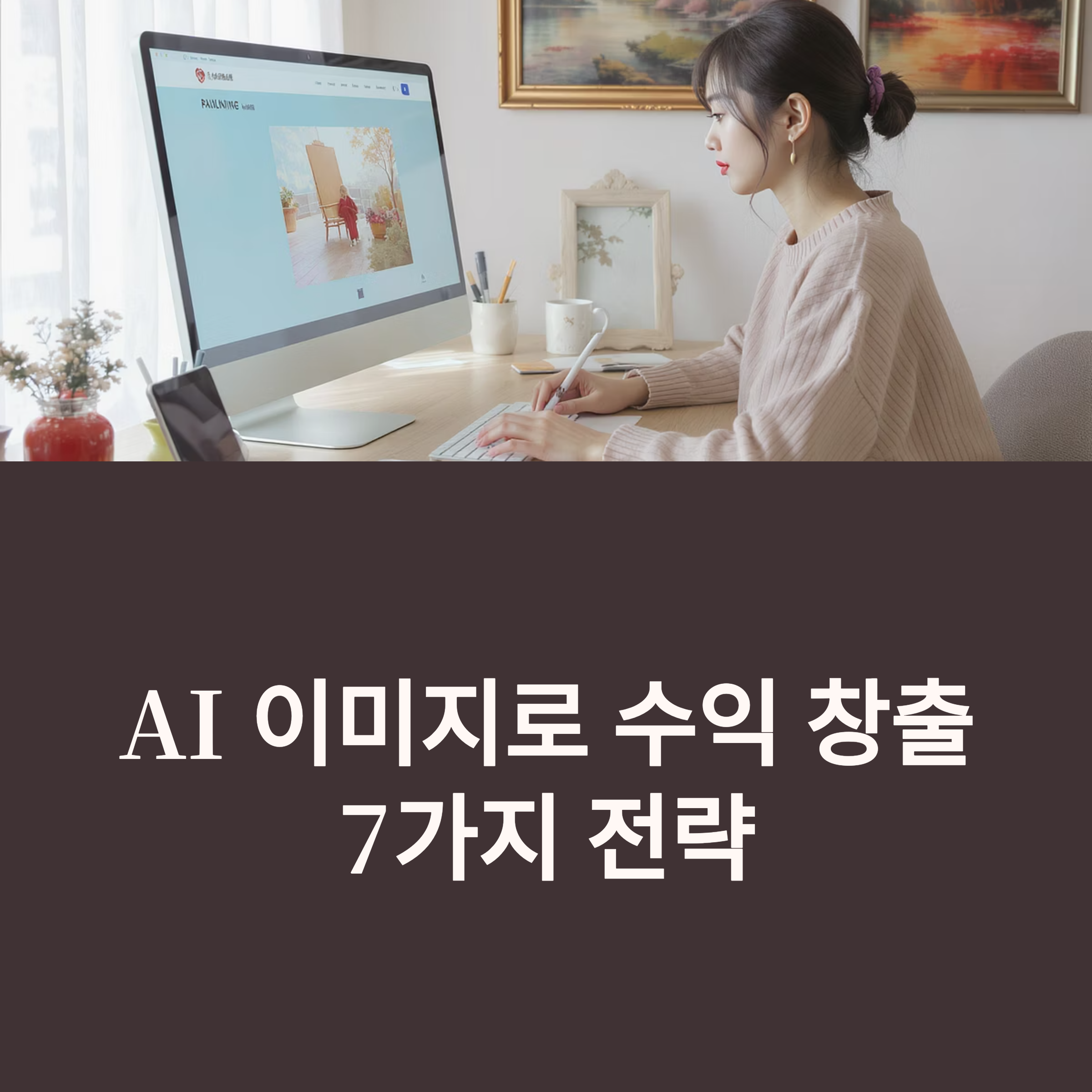 AI 생성 이미지를 활용한 콘텐츠 수익화는 디지털 크리에이터들에게 새로운 기회. 누구나 쉽게 접근 가능하며, 적절한 플랫폼과 전략만 갖춘다면 수익창출 기회