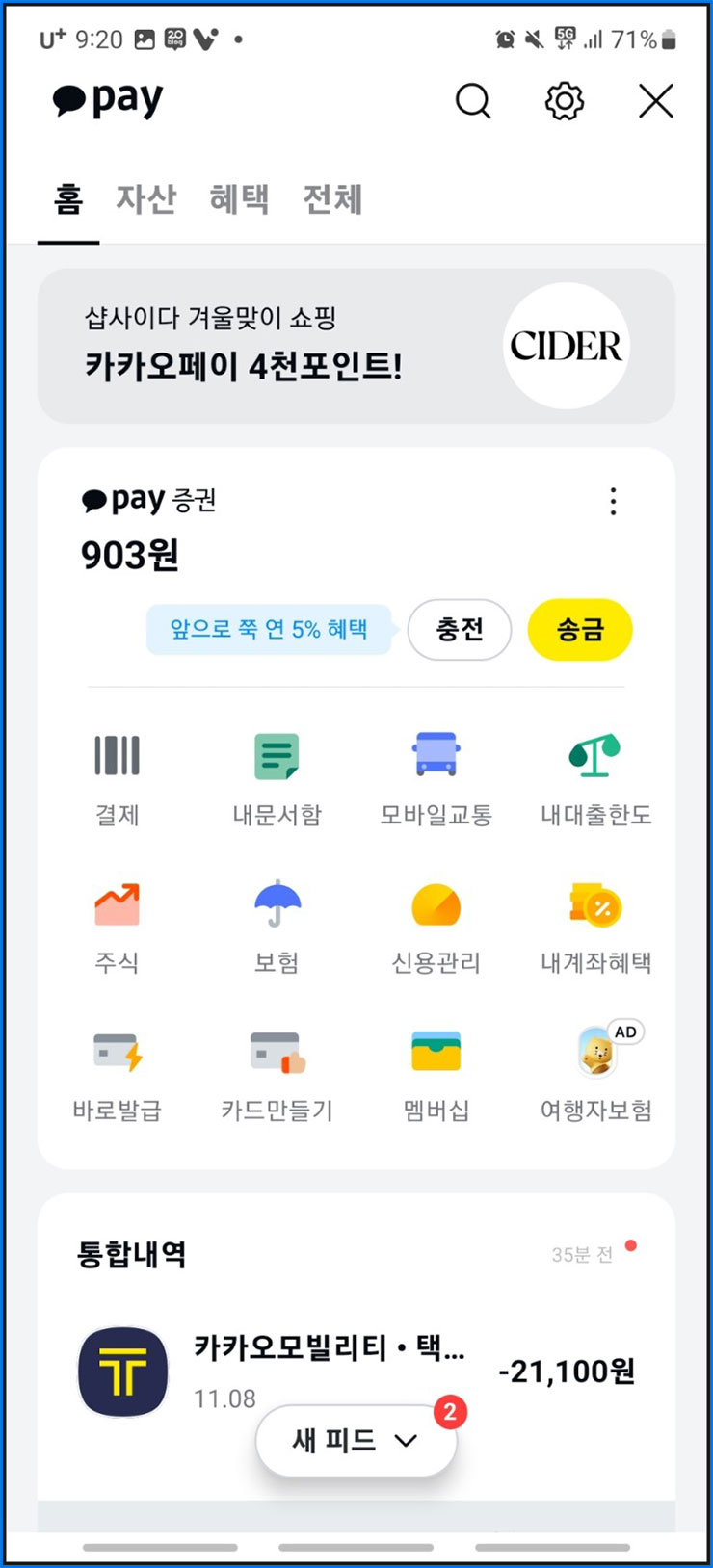 내 신용점수 조회