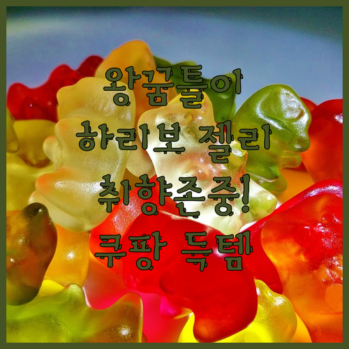 왕꿈틀이 젤리 vs 하리보 젤리 취향