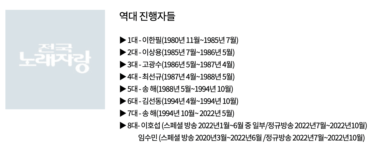 전국노래자랑 김신영 후임 MC 남희석 유력