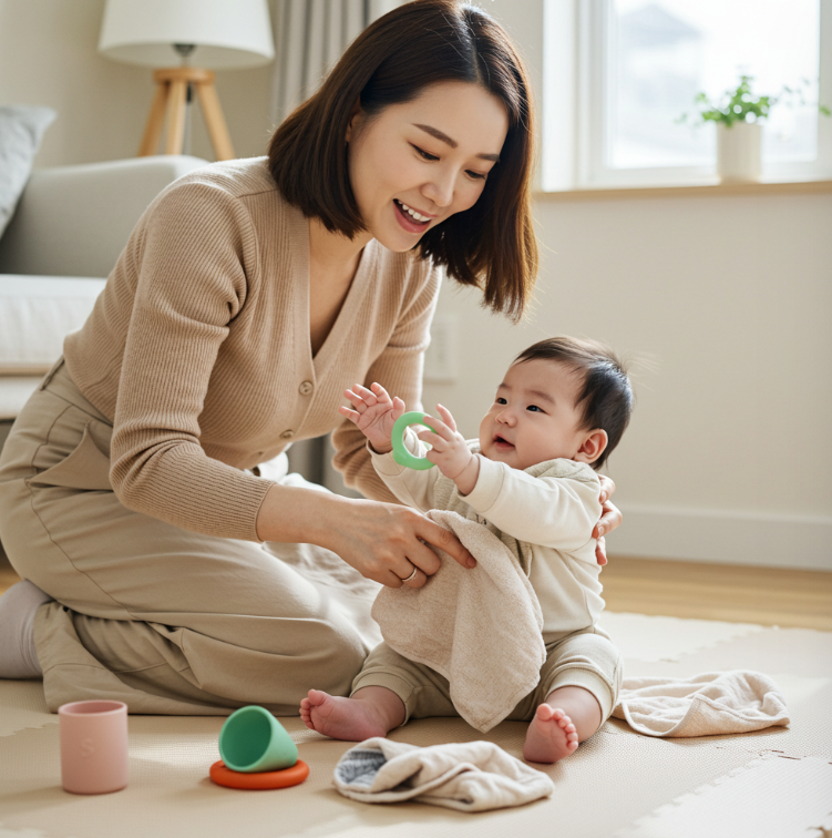 4~6개월 감각&middot;운동 연결 훈련