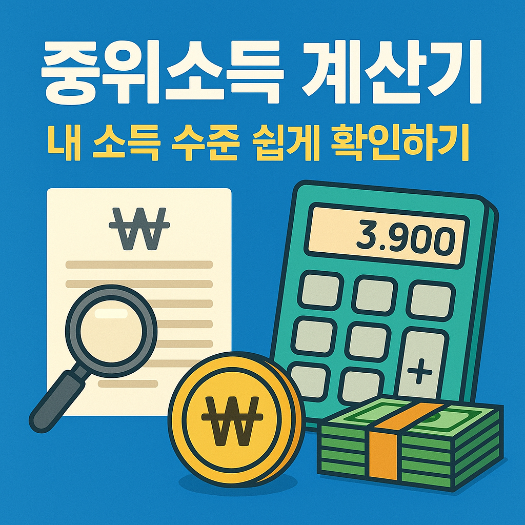 중위소득 계산기, 내 소득 수준 쉽게 확인하기