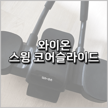 와이온 스윙 코어슬라이드 후기 효과 사용법 장점