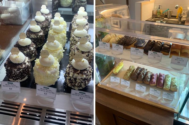 디저트 종류와 가격