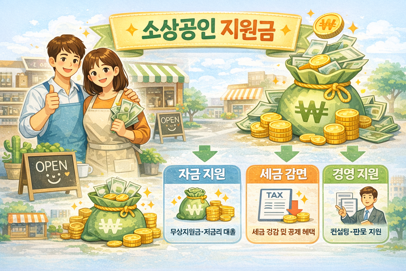 소상공인 지원금 종류, 준비 요소, 사후관리