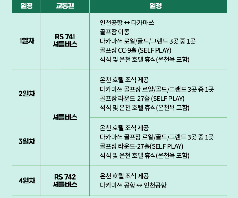 다카마쓰: 골프 여행