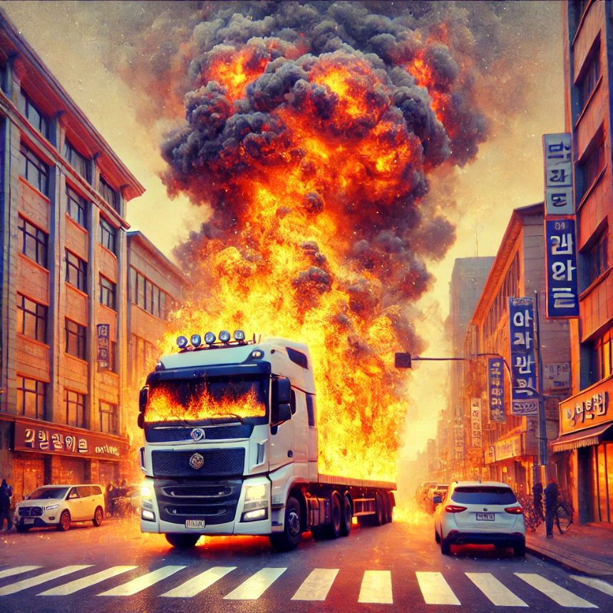 트럭이 불나는 꿈