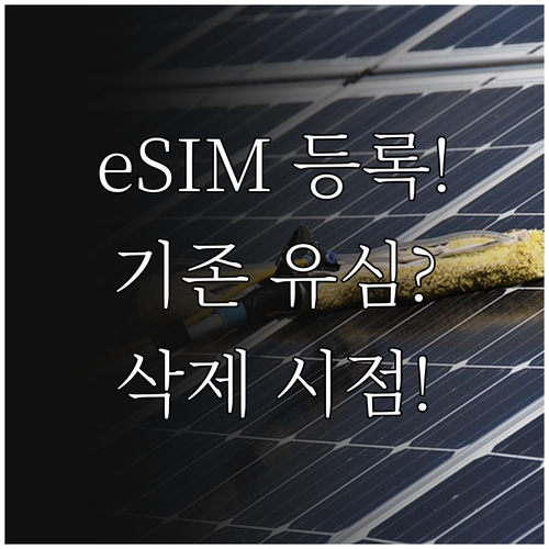 새 폰에서 알뜰폰 eSIM 등록하는 ..