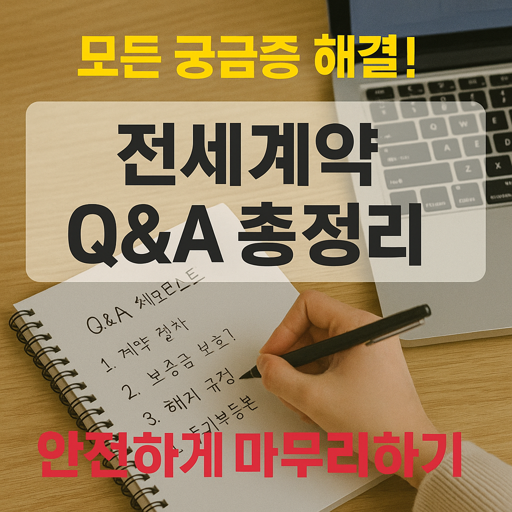 [7편] 전세계약 Q&amp;A 총정리! 전세계약 안전하게 마무리하기