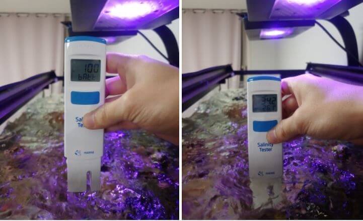 전자식 염도계 영점조정 방법