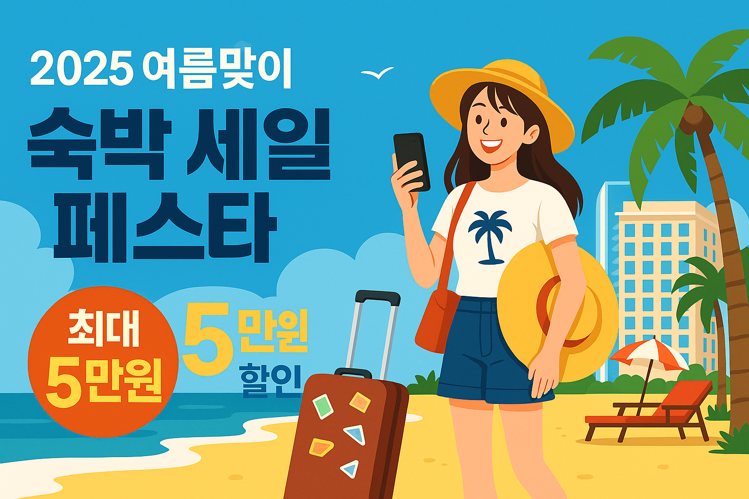 2025 여름맞이 숙박세일 페스타 할인쿠폰 발급받기