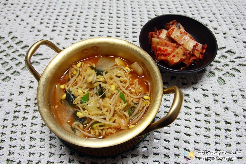 콩나물 라면