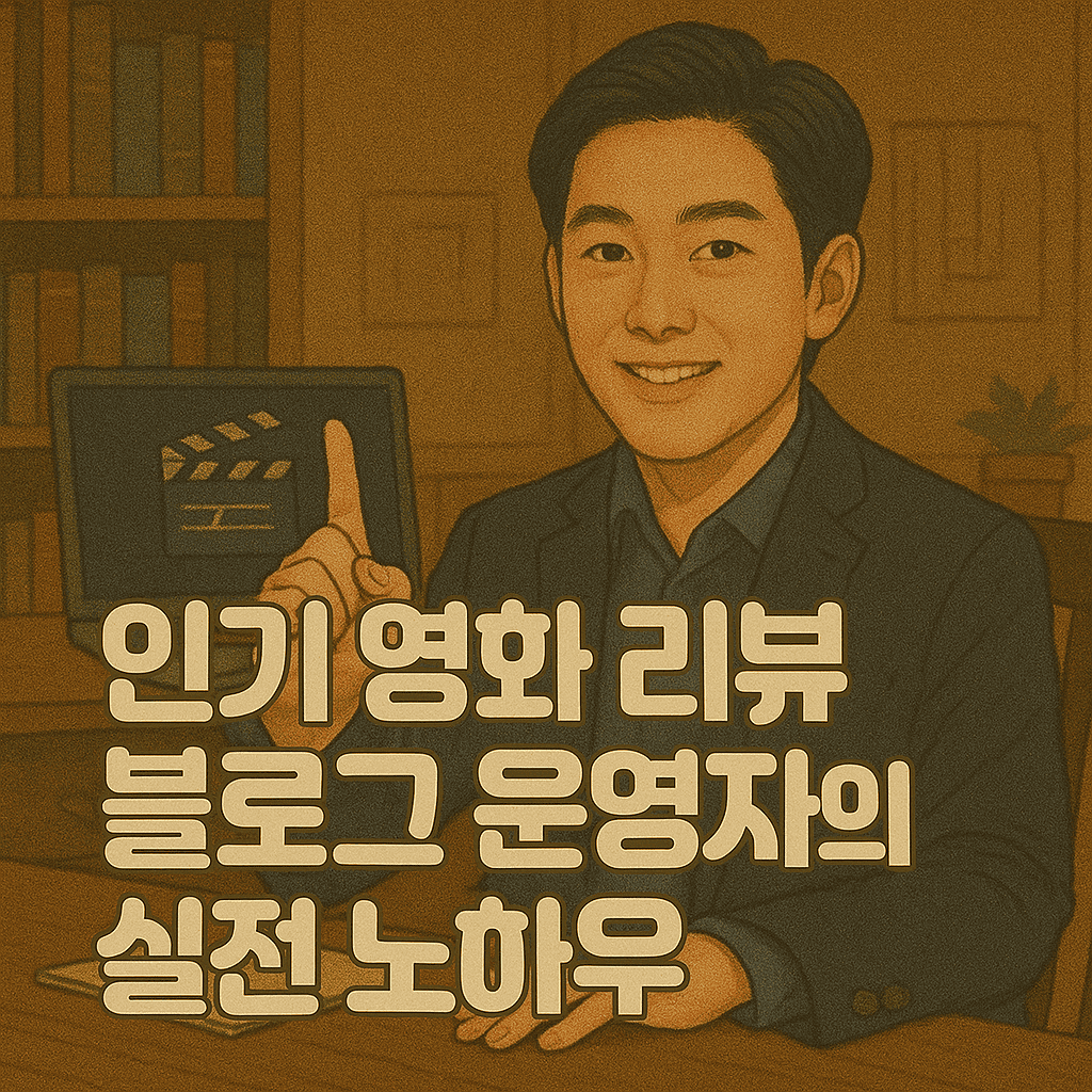 인기 영화 리뷰 블로그 운영자의 실전 노하우