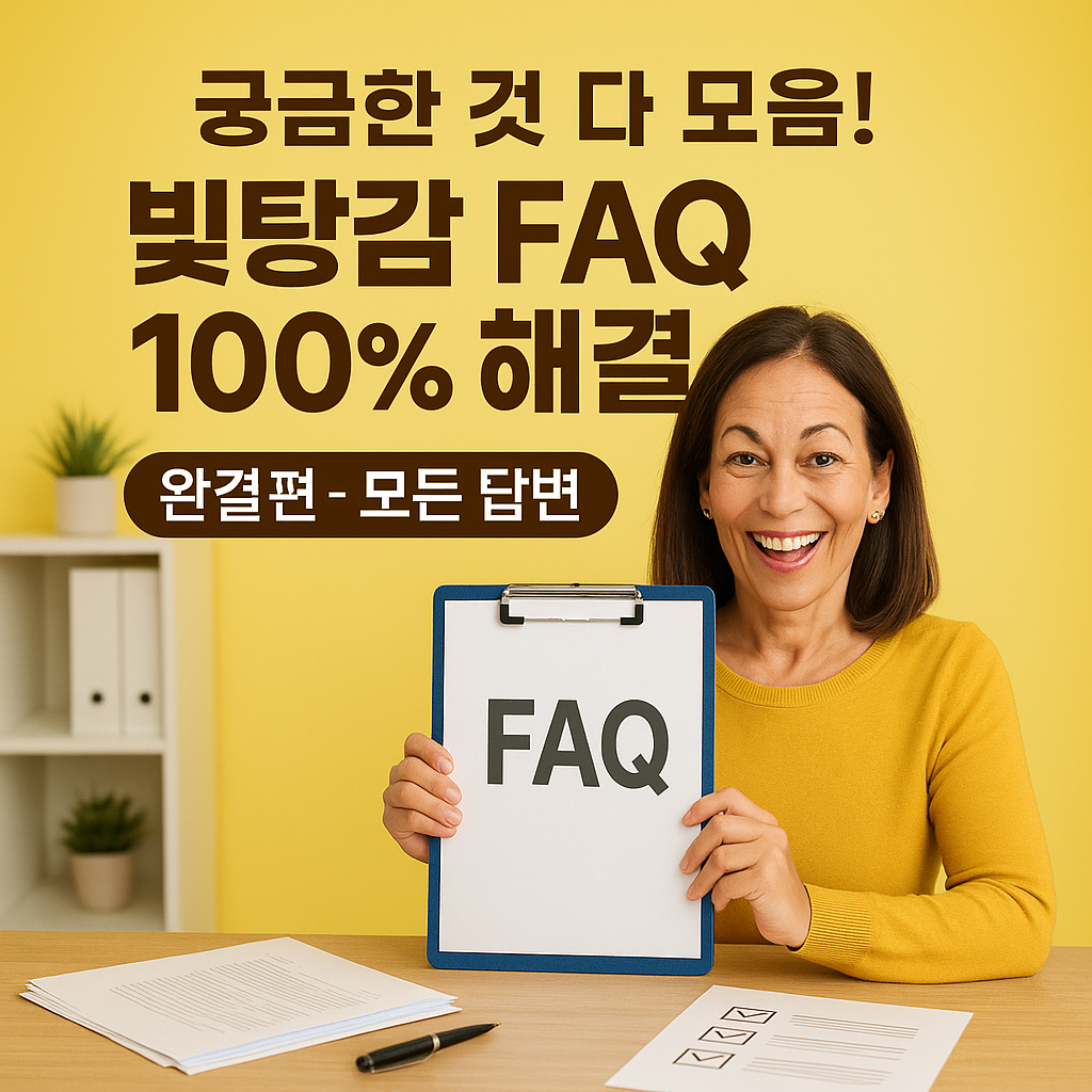 빚탕감 궁금한 것 다 모음! FAQ 100% 해결