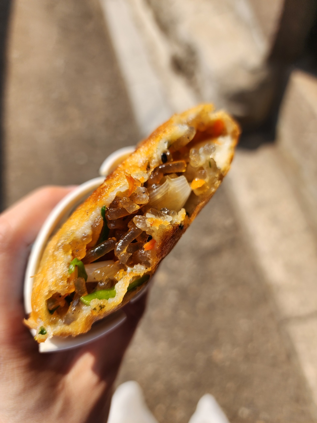 야채호떡 정말맛있어요.