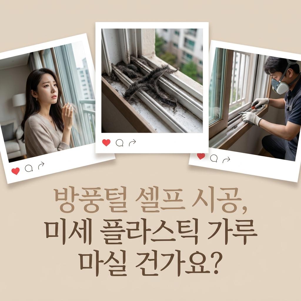 수원 빌라 창틀 방풍털 셀프 시공 대신 전문가 부른 진짜 이유