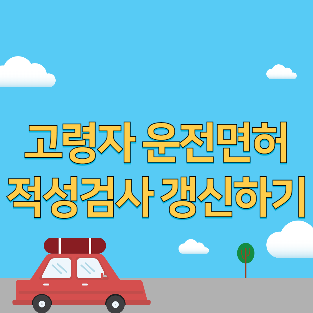 고령자 운전면허 갱신신청