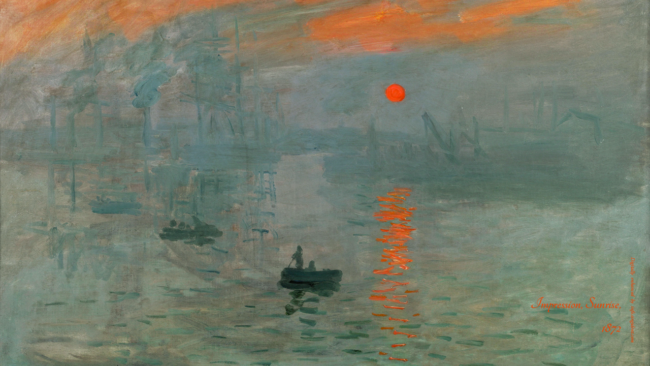 01 인상 해돋이 C - Impression, Sunrise 모네그림