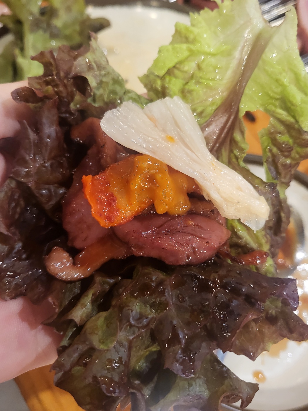 오리고기-상추쌈