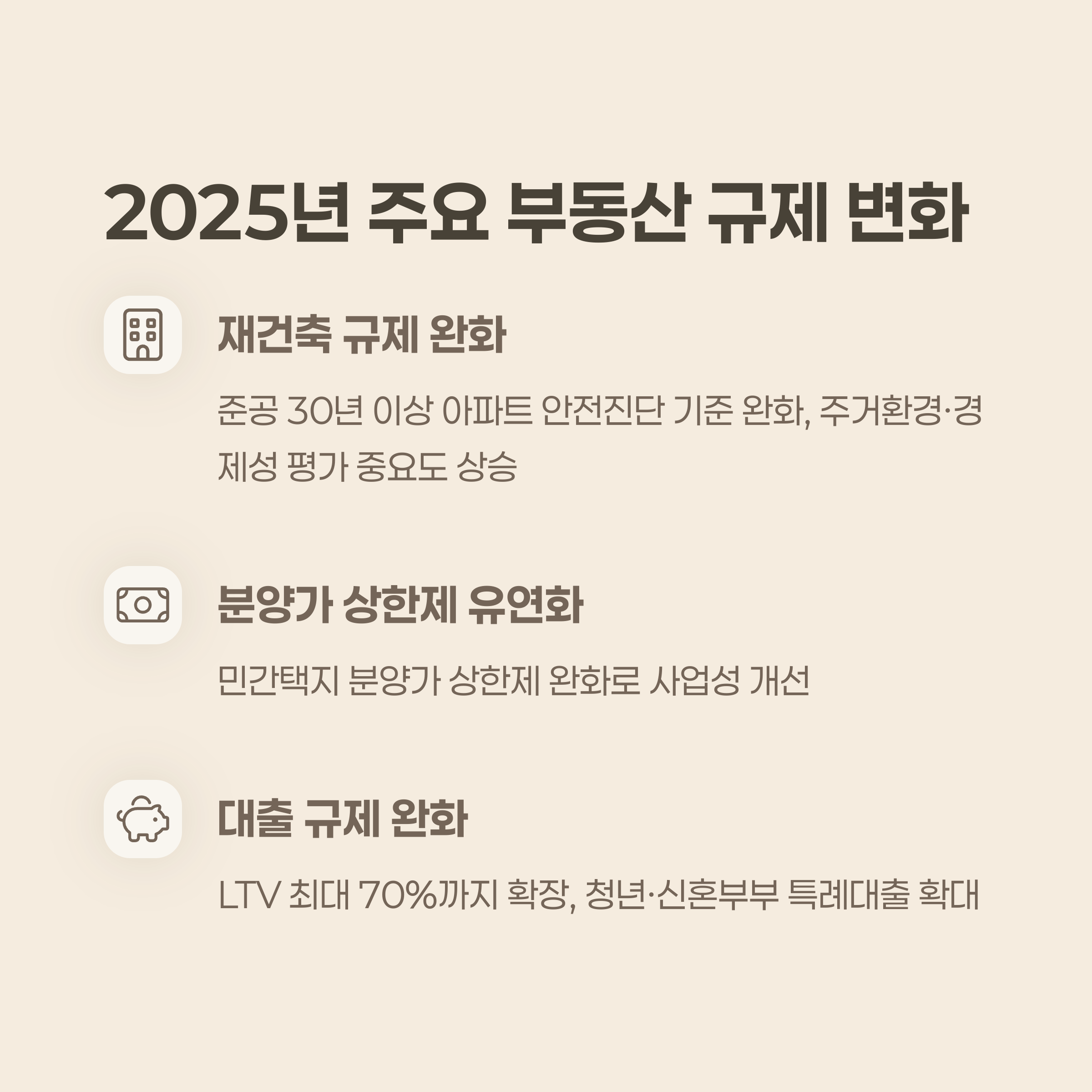 2025년 주요 부동산 규제 변화